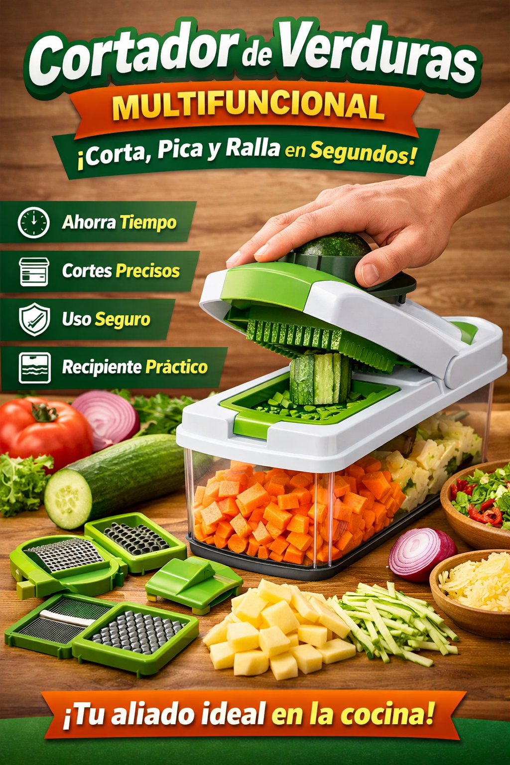 Cortador de Verduras Multifuncional